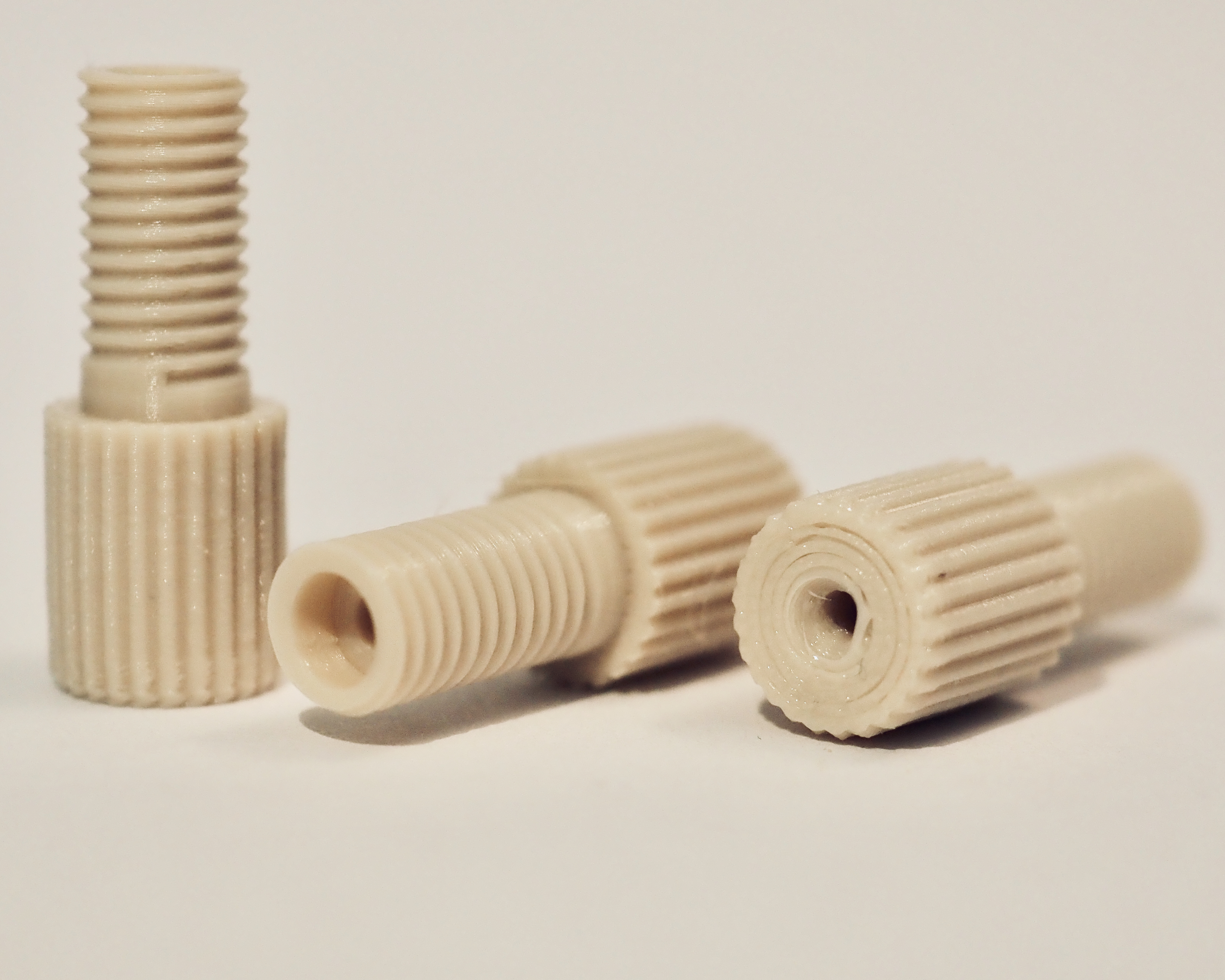 1/4"-28 UNF Flanged Nut (M), Tube OD: 1/16"
